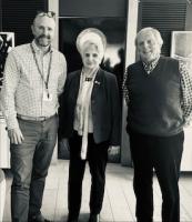 Presentation to Nick Banwell of Education South West the club donation of funds towards the Dental Project